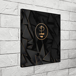 Холст квадратный Pink Floyd golden poly, цвет: 3D-принт — фото 2