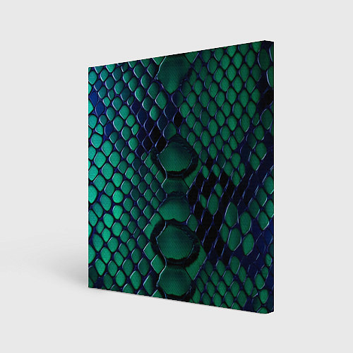 Картина квадратная Бирюзовая змеиная кожа / 3D-принт – фото 1
