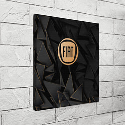 Холст квадратный Fiat golden poly, цвет: 3D-принт — фото 2