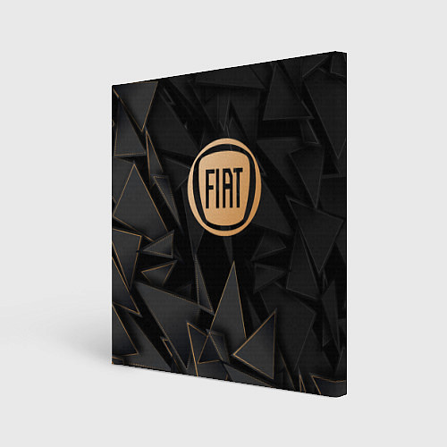 Картина квадратная Fiat golden poly / 3D-принт – фото 1