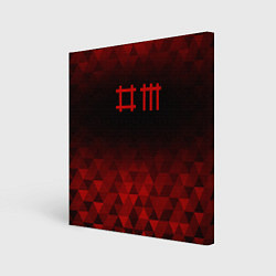 Холст квадратный Depeche Mode red poly, цвет: 3D-принт
