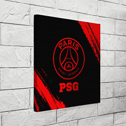 Холст квадратный PSG - red gradient, цвет: 3D-принт — фото 2