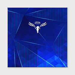 Холст квадратный Tokyo Revengers blue poly, цвет: 3D-принт — фото 2