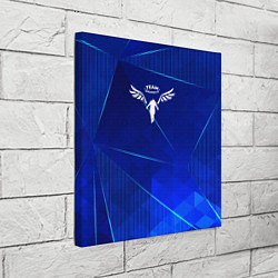 Холст квадратный Tokyo Revengers blue poly, цвет: 3D-принт — фото 2