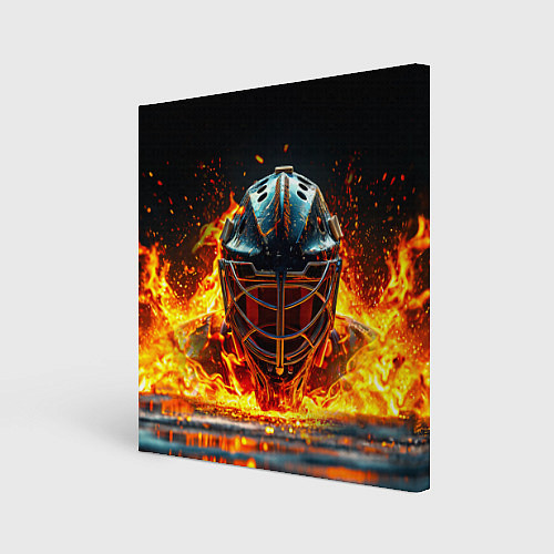 Картина квадратная Голкипер в огне / 3D-принт – фото 1