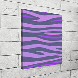 Холст квадратный Лавандовые волны, цвет: 3D-принт — фото 2