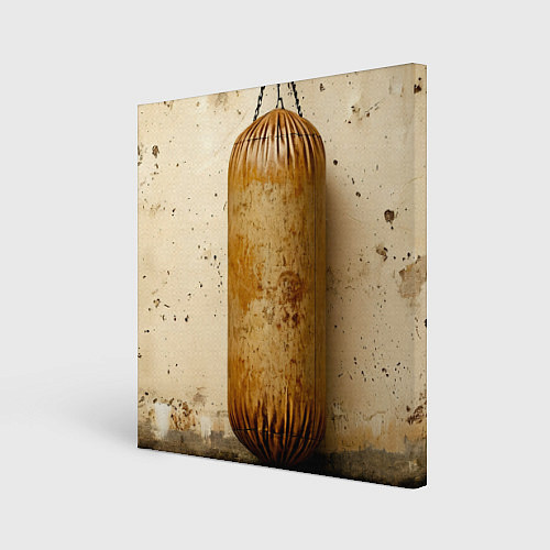 Картина квадратная Бежевая боксерская груша / 3D-принт – фото 1