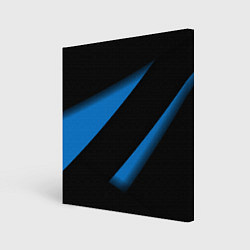 Картина квадратная Color blue black line