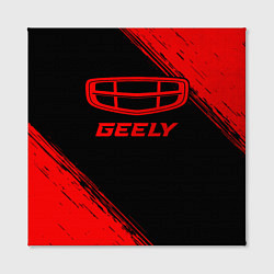 Холст квадратный Geely - red gradient, цвет: 3D-принт — фото 2