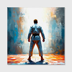 Холст квадратный Дзюдоист, цвет: 3D-принт — фото 2