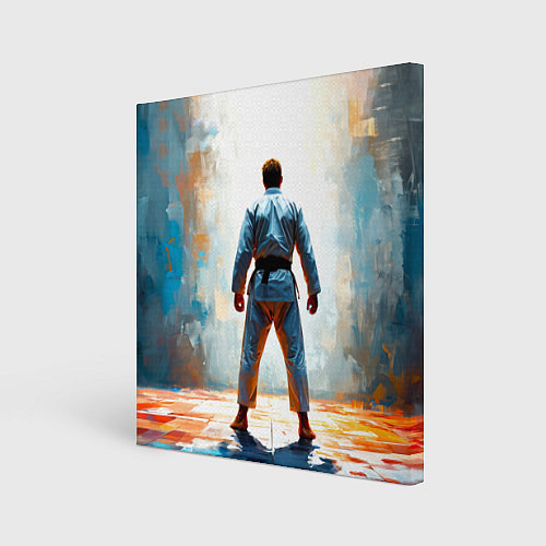 Картина квадратная Дзюдоист / 3D-принт – фото 1