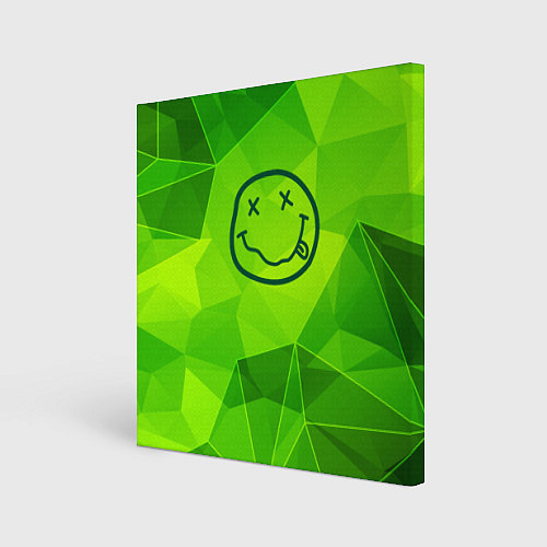 Картина квадратная Nirvana green poly / 3D-принт – фото 1