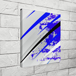 Холст квадратный Color white blue, цвет: 3D-принт — фото 2