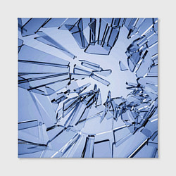 Холст квадратный Текстура разбитого стекла, цвет: 3D-принт — фото 2