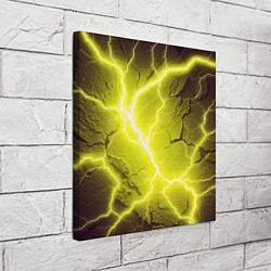 Холст квадратный Color yellow black, цвет: 3D-принт — фото 2