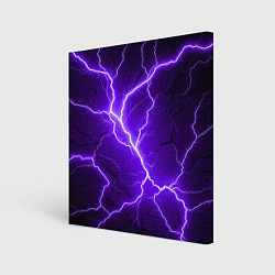 Холст квадратный Color purple black, цвет: 3D-принт