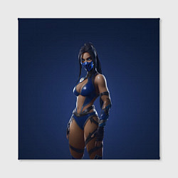 Холст квадратный Китана в латексном костюме, цвет: 3D-принт — фото 2