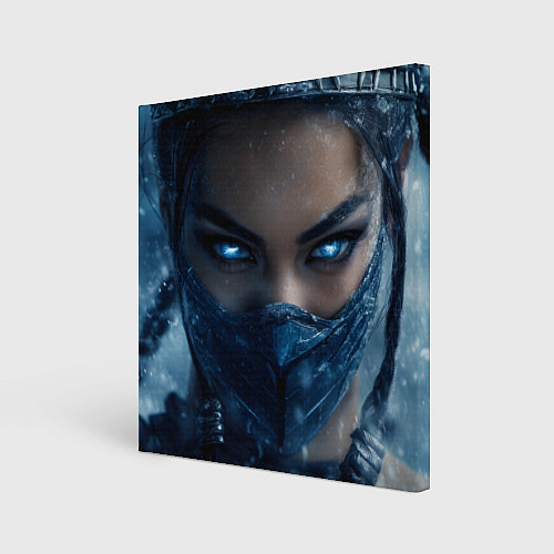 Картина квадратная Китана с ледяными глазами / 3D-принт – фото 1