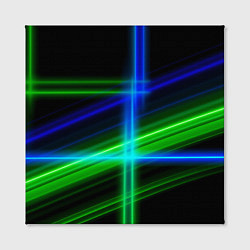 Холст квадратный Color blue black green, цвет: 3D-принт — фото 2