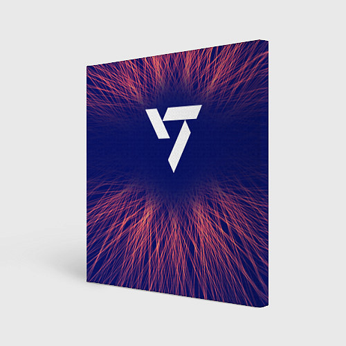 Картина квадратная Seventeen red energy / 3D-принт – фото 1