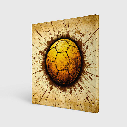 Картина квадратная Мяч для гандбола на бежевом / 3D-принт – фото 1