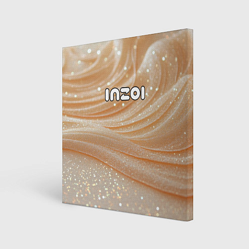 Картина квадратная Inzoi лого на блестящем фоне / 3D-принт – фото 1