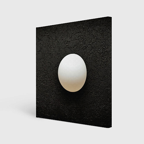 Картина квадратная Мяч для пинг понга на черном / 3D-принт – фото 1