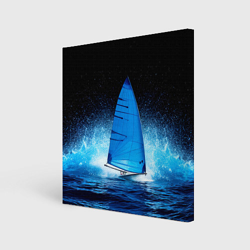Картина квадратная Синяя парусная доска / 3D-принт – фото 1