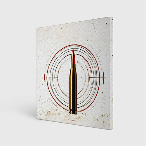 Картина квадратная Патрон на белом / 3D-принт – фото 1