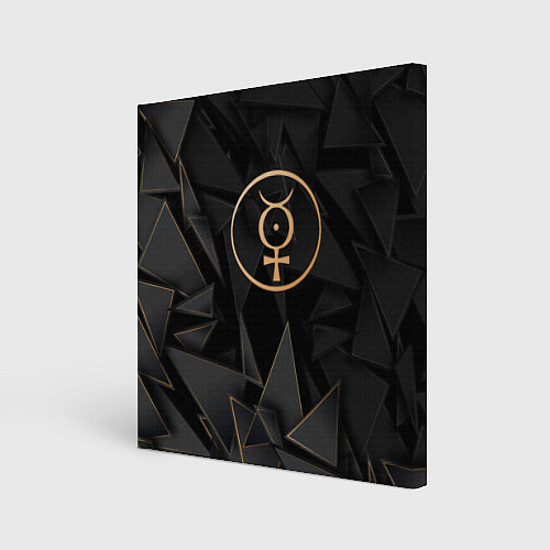 Картина квадратная Marilyn Manson golden poly / 3D-принт – фото 1