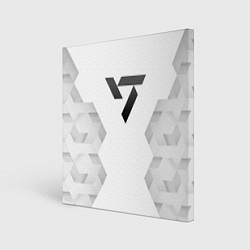 Картина квадратная Seventeen white poly