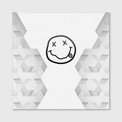 Холст квадратный Nirvana white poly, цвет: 3D-принт — фото 2