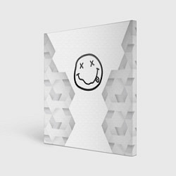 Холст квадратный Nirvana white poly, цвет: 3D-принт