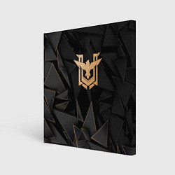 Картина квадратная Free Fire golden poly