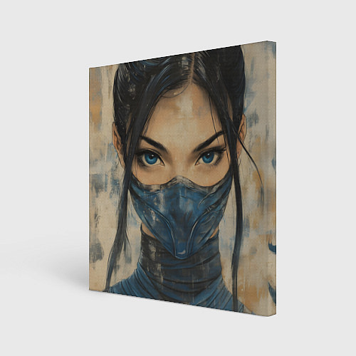 Картина квадратная Портрет Китаны - Мортал комбат / 3D-принт – фото 1