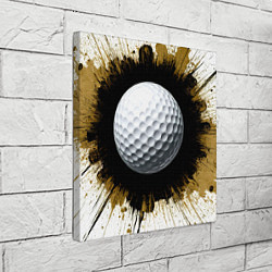 Холст квадратный Мяч для гольфа на белом, цвет: 3D-принт — фото 2