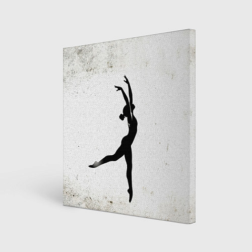 Картина квадратная Спортивная гимнастика на белом / 3D-принт – фото 1