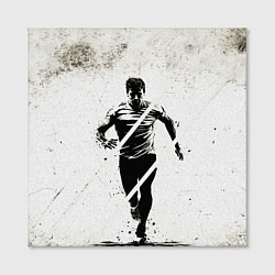 Холст квадратный Спринтер на белом, цвет: 3D-принт — фото 2