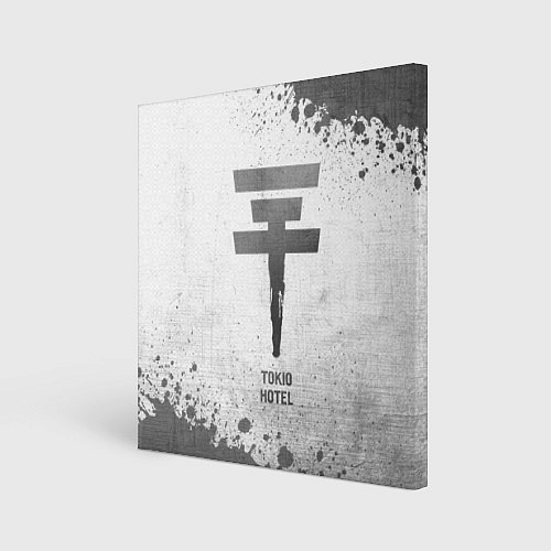 Картина квадратная Tokio Hotel - white gradient / 3D-принт – фото 1