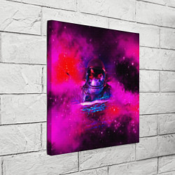 Холст квадратный Космонавт в космическом море, цвет: 3D-принт — фото 2