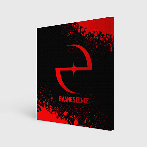 Картина квадратная Evanescence - red gradient / 3D-принт – фото 1