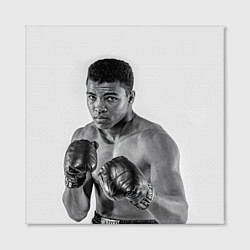 Холст квадратный Young Muhammad Ali, цвет: 3D-принт — фото 2