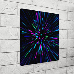 Холст квадратный Neon rods, цвет: 3D-принт — фото 2