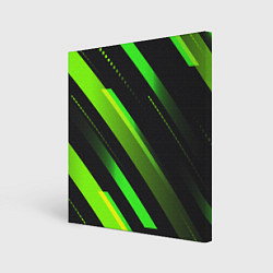 Картина квадратная Color black green