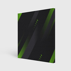 Картина квадратная Color black green