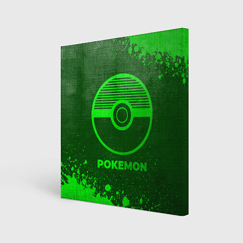 Картина квадратная Pokemon - green gradient / 3D-принт – фото 1
