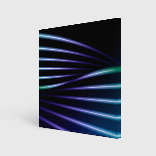 Картина квадратная Color black blue / 3D-принт – фото 1