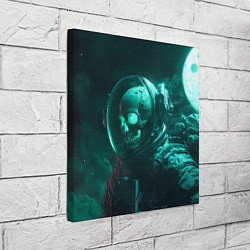 Холст квадратный Скелет в космосе, цвет: 3D-принт — фото 2
