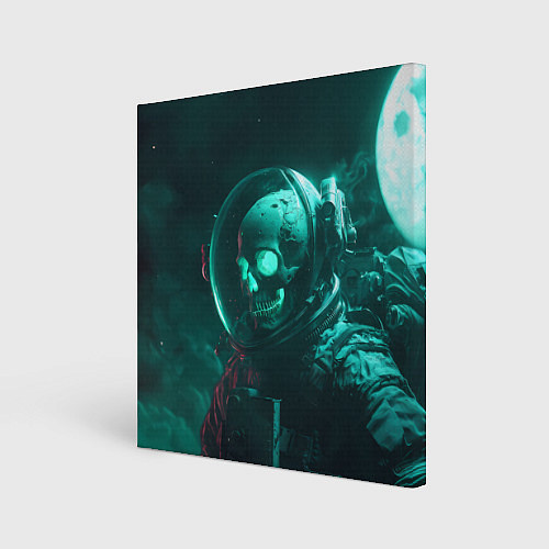 Картина квадратная Скелет в космосе / 3D-принт – фото 1