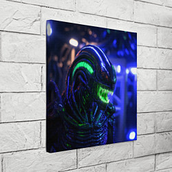 Холст квадратный Сине-зеленый Чужой, цвет: 3D-принт — фото 2